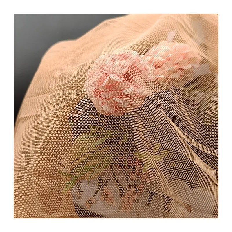 YS-009 60A Super Soft Nylon Tulle Mesh Fabric Bridal Wedding Tulle Dress Fabric 155cm - 图片 5