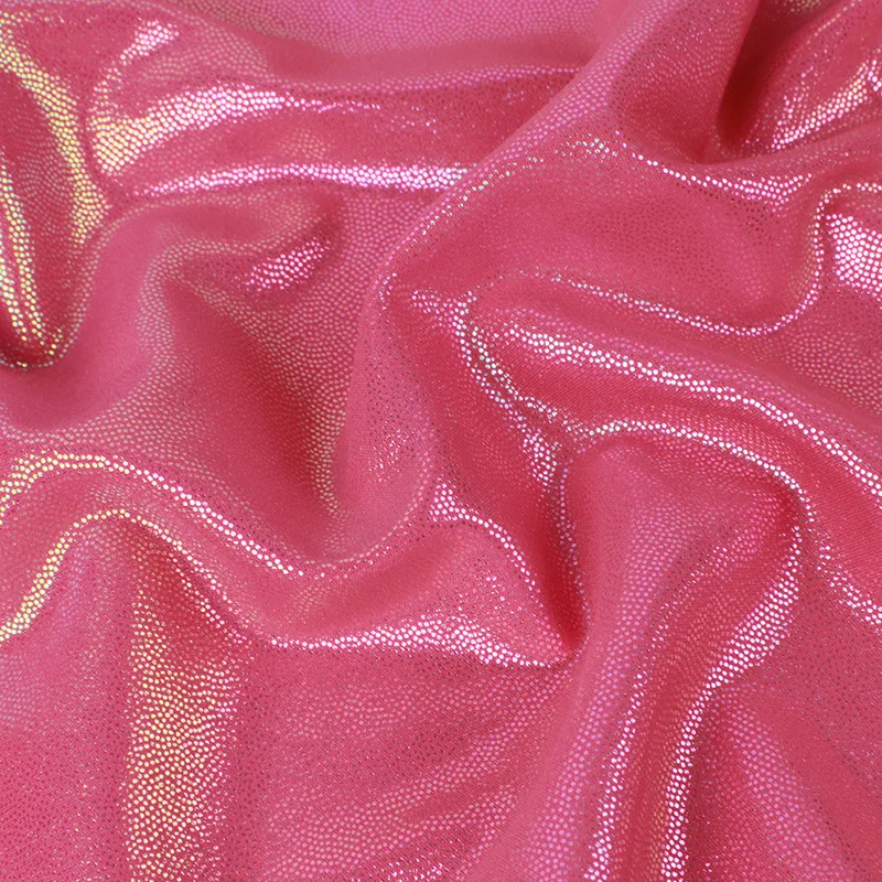 YX981 190gsm 95% Polyester 5% Spandex High Stretch Gold-Stamped Polka Dots Fabric for Swimsuit Yoga Wear Lurex Fabrics - 图片 2