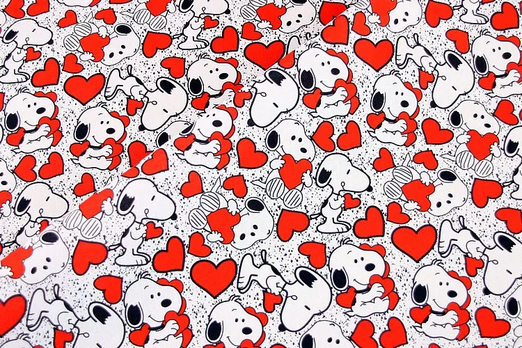 YX2571 Valentine's Day Tulle Fabric Mickey Heart Pattern Polyester Fabric Cartoon Printed Mesh Tulle Fabric for Children - 图片 3