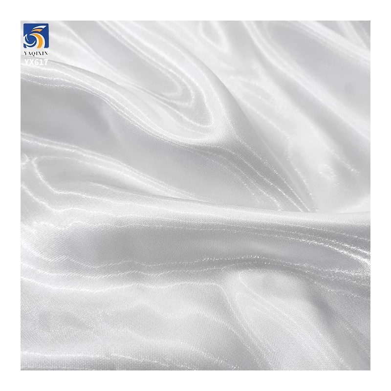 YX617-1 110gsm New Trend Customized Luxury Colors Light Weight Satin Fabric for Clothing Polyester Shiny Satin Fabric - 图片 6