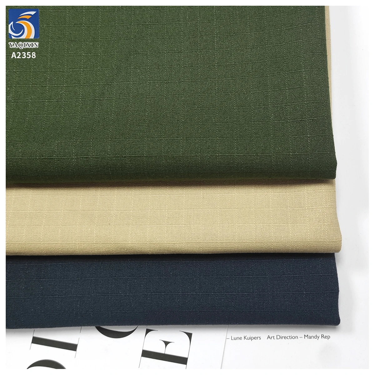 A2358 285gsm Thick 100% Cotton Jacquard Check Fabric Soft Plaids for Men's Dress/Shirt China Wholesale Woven Meter Supply - 图片 2