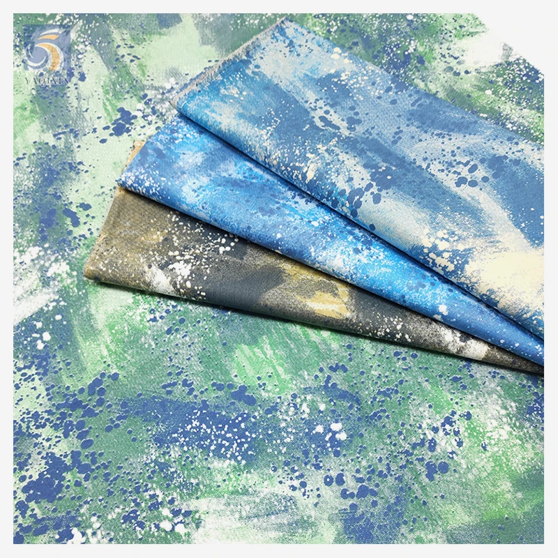 Zhongda Factory High Quality Blue Camouflage Fabric Cotton Polyester Twill Fabric for Pants Jacket - 图片 2