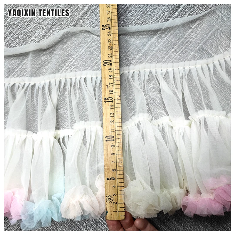 Guangzhou Manufacturer New Arrival Children Girls Sweet Princess Tutu Skirt Pettiskirts Tulle Ruffle Mesh Skirt - 图片 5