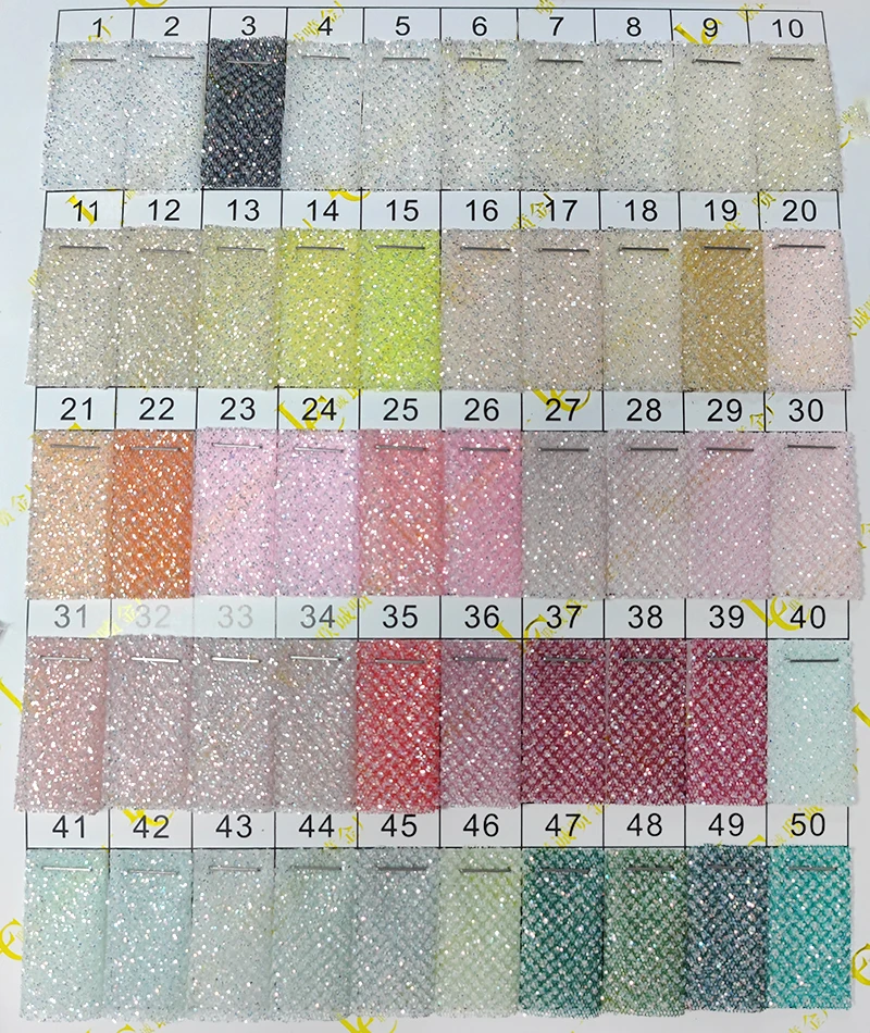 High-End Polyester Flash Silver Shiny Glitter Tulle Net Fabric Sparkle Mesh Wedding Dress Bridal Fabric Price Sales by Yards - 图片 4