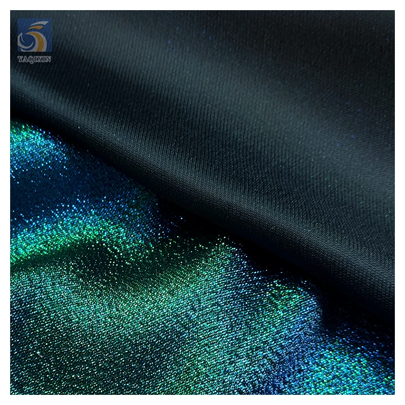Stock Lot 2025 New Party Dress Fabric Multi Color Foil Lurex Jersey Fabric 100%Polyester Flash Shiny Tricot Fabric - 图片 5