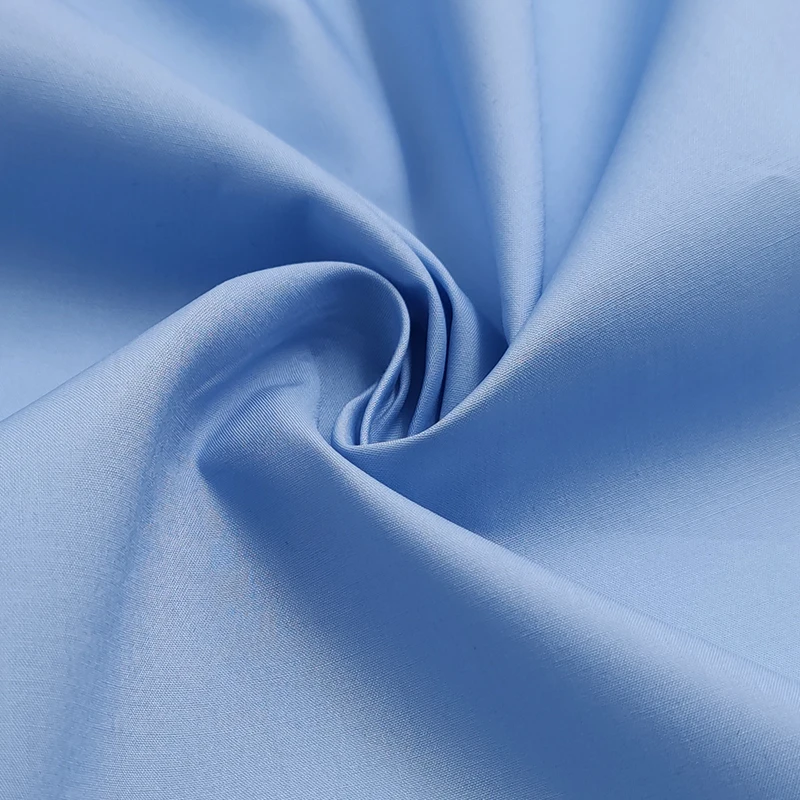 A2134 High Quality Australian Cotton Fabric for Women Dress Polyester Cotton Poplin Fabric Shirt Fabric Woven Plain - 图片 3