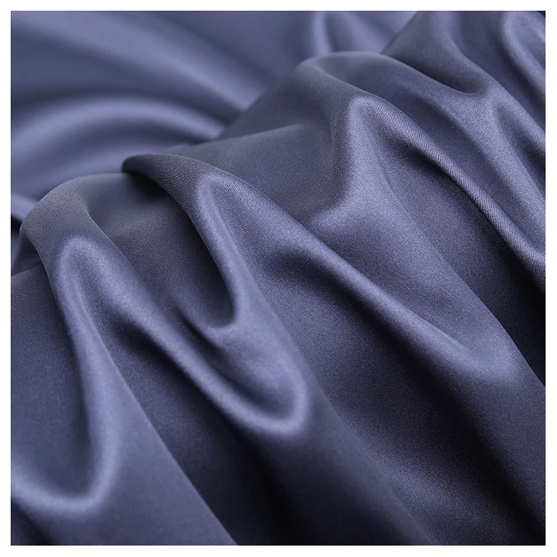 YX30 Wholesale 105gsm Soft 92% Polyester 8% Elastane Stretch Charmeuse English American Satin Fabric Rolls Textile