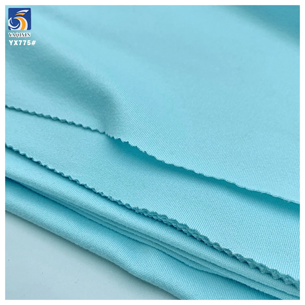 YX775 92 Polyester 8 Spandex 210gsm Soft Knitted Double-Sided Brushed Four-Way Stretch Knitted Fabric - 图片 5