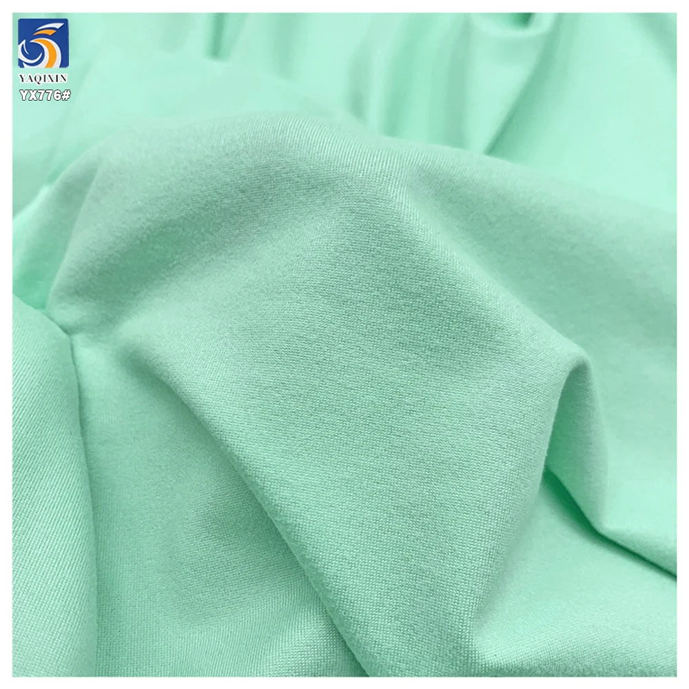 YX776 95% Polyester 5% Spandex Cheap 180gsm Double-Sided Brushed Bottoming Shirt Yoga Clothing Knit 4 Way Stretch Fabric - 图片 4
