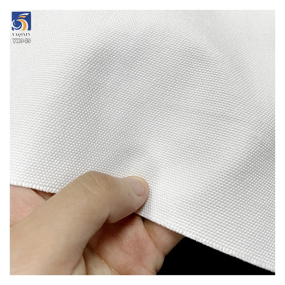 YX949-1 460g/m² Very Heavy Customized White Color Polyester Canvas Fabrics 16oz Bags Garments Clothing Canvas Fabric - 图片 4