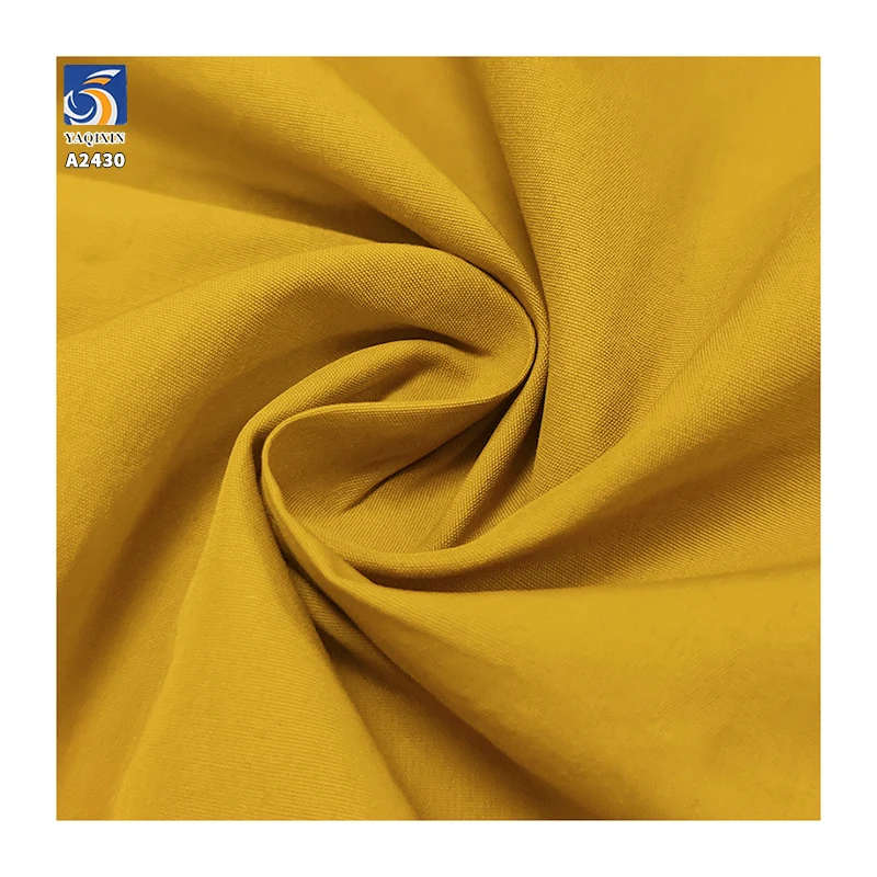 A2430 160g/m² 65% Cotton 35% Nylon Blended Thickened Plain Poplin Fabrics 50s Windbreaker Shorts Poplin Cotton Fabric - 图片 2