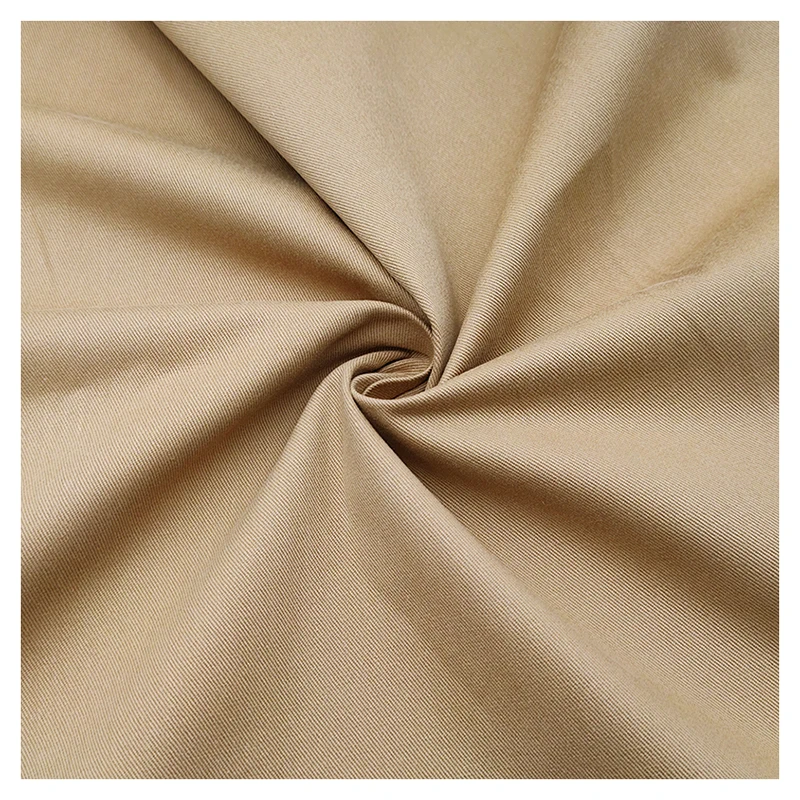 A2188 270gsm Khaki Chino 100%Cotton Twill Fabric Man Jacket Shirt Cotton Bengaline Fabric for Clothing Textile - 图片 4