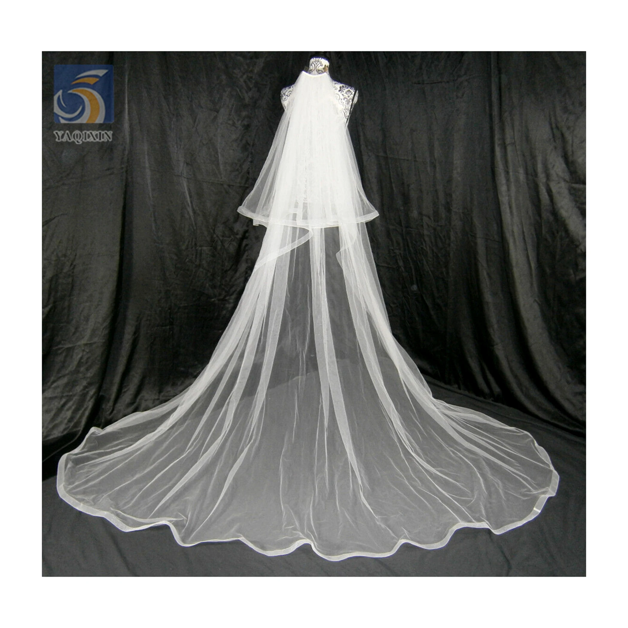 YX2731 ACN Flat Roll American Mesh Tulle Fabric for Wedding 3m Width Polyester Pure White Soft Tulle Fabric - 图片 6