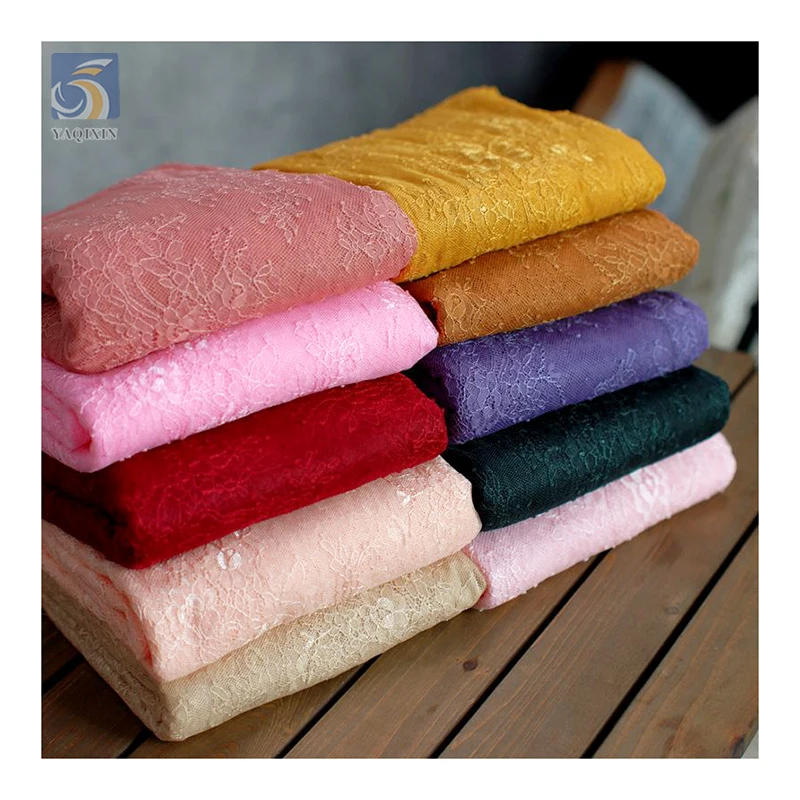High Quality 100 Polyester No Stretch Soft Eyelash Lace Fabric 2025 New Arrival Lace French Fabric 1.5M*3M - 图片 6
