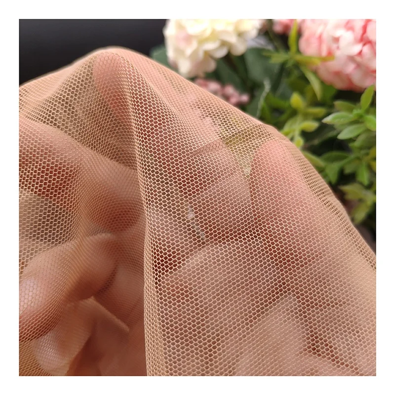 YS-009 60A Super Soft Nylon Tulle Mesh Fabric Bridal Wedding Tulle Dress Fabric 155cm - 图片 6