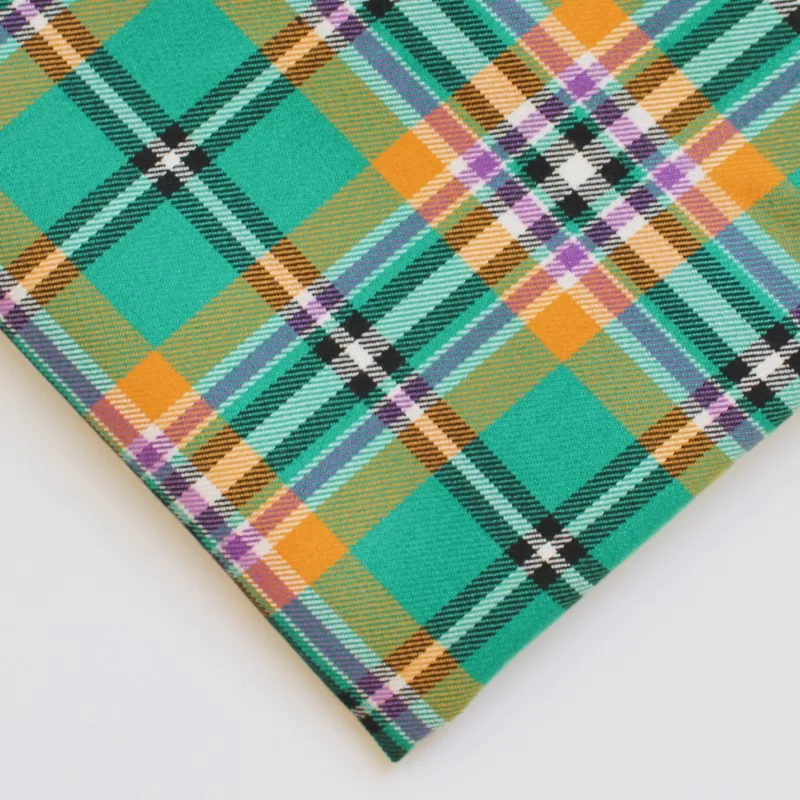 YX459 High Quality 210gsm Stretch Plaid African School Uniform Fabric Polyester Spandex Yarn Dyed Checked Fabric - 图片 6