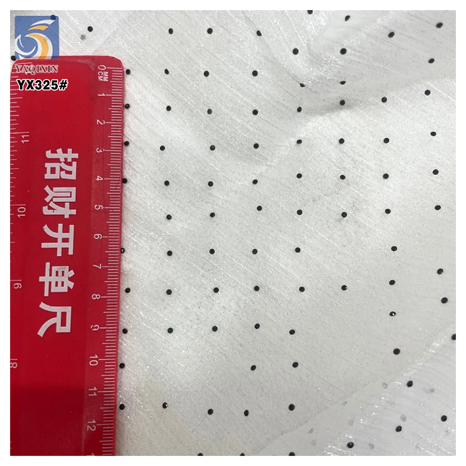 YX325 Purple Stage Costume Dresses Halloween Holiday Fabric Wrinkled Swiss Black Dot Organza Polyester Fabric - 图片 4