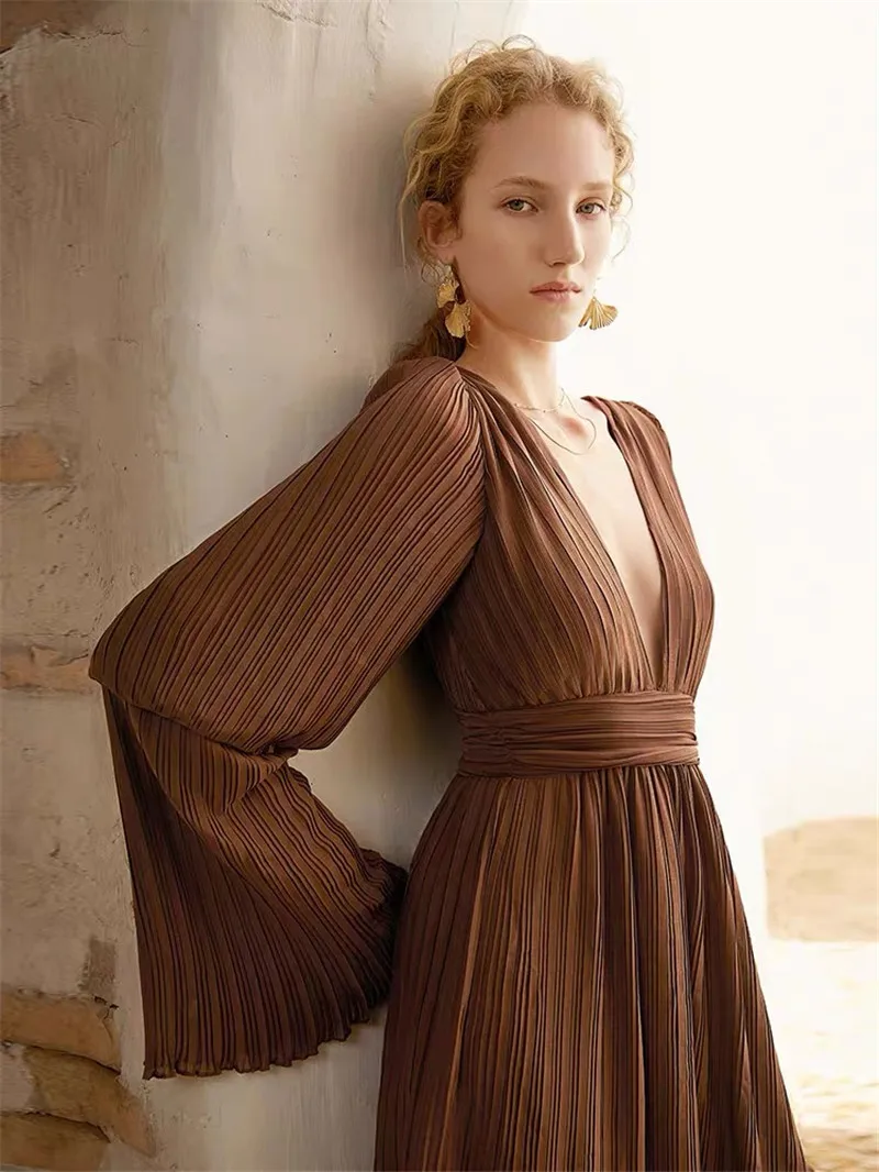 YX2723 Premium Custom Floral Patterns Digital Print Chiffon Fabric Draping Printed Pleated Chiffon Fabric - 图片 6
