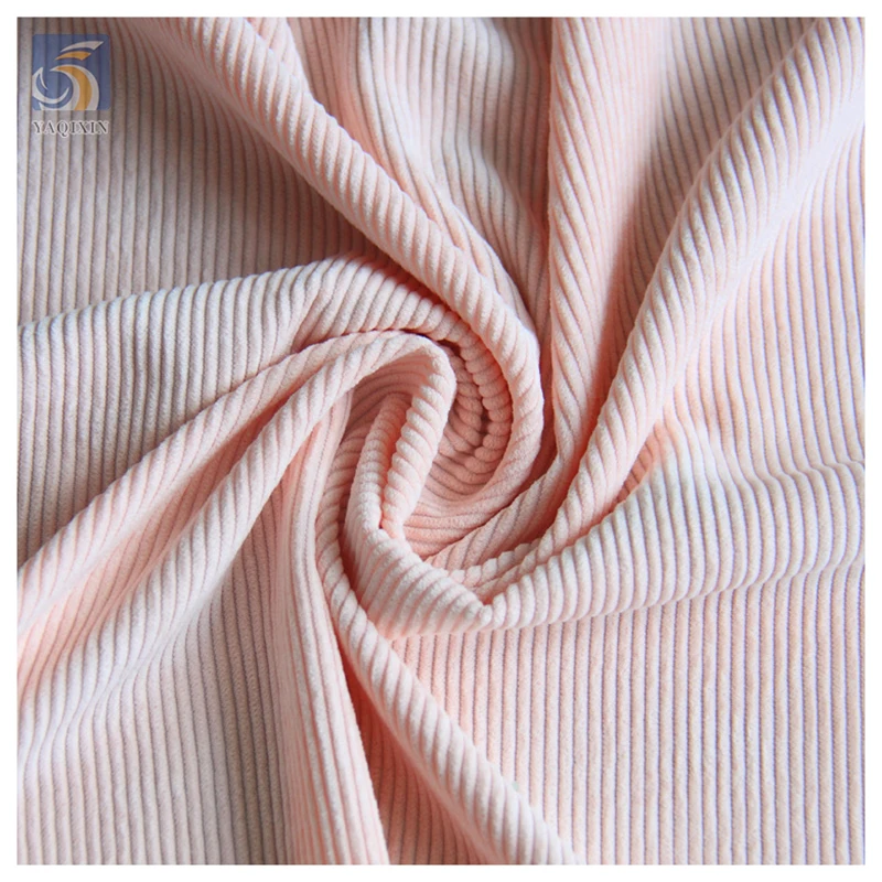YX2341 Custom Non-Stretch 360gsm 8W Wale 100% Polyester Corduroy Fabric for Dresses 2026 New Corduroy Fabric Textile - 图片 4