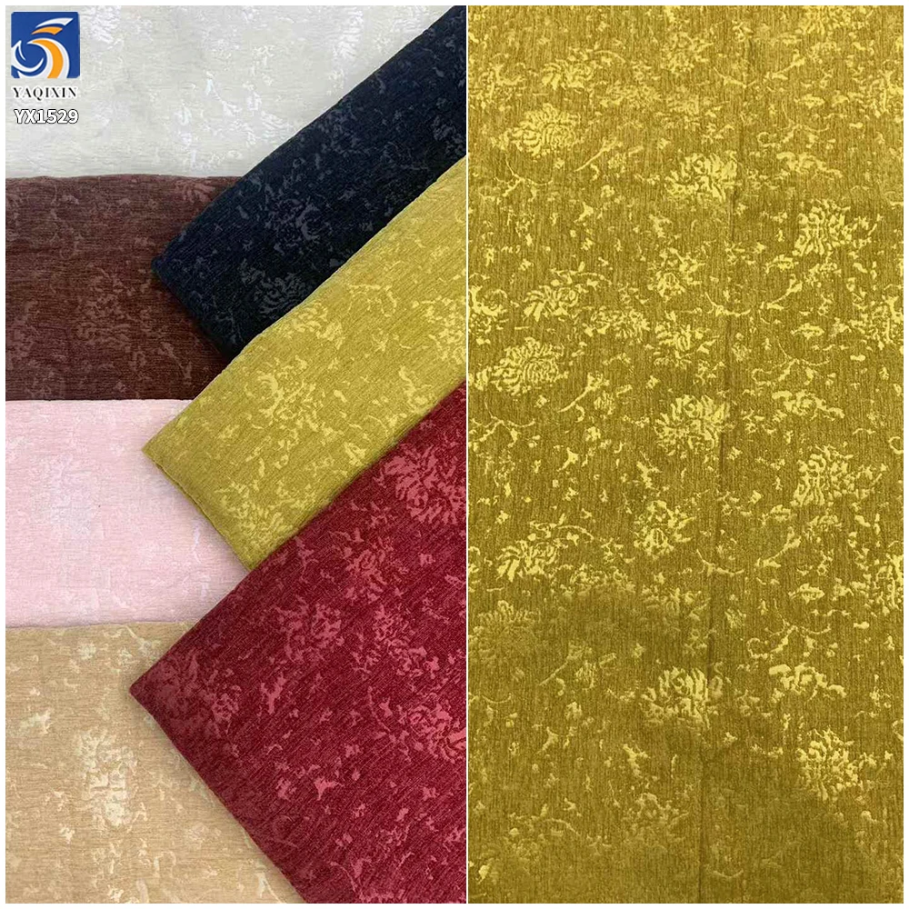YX1529 Fashion Animal Pattern Chenille Textured Jacquard Brocade Fabric for Dress - 图片 3
