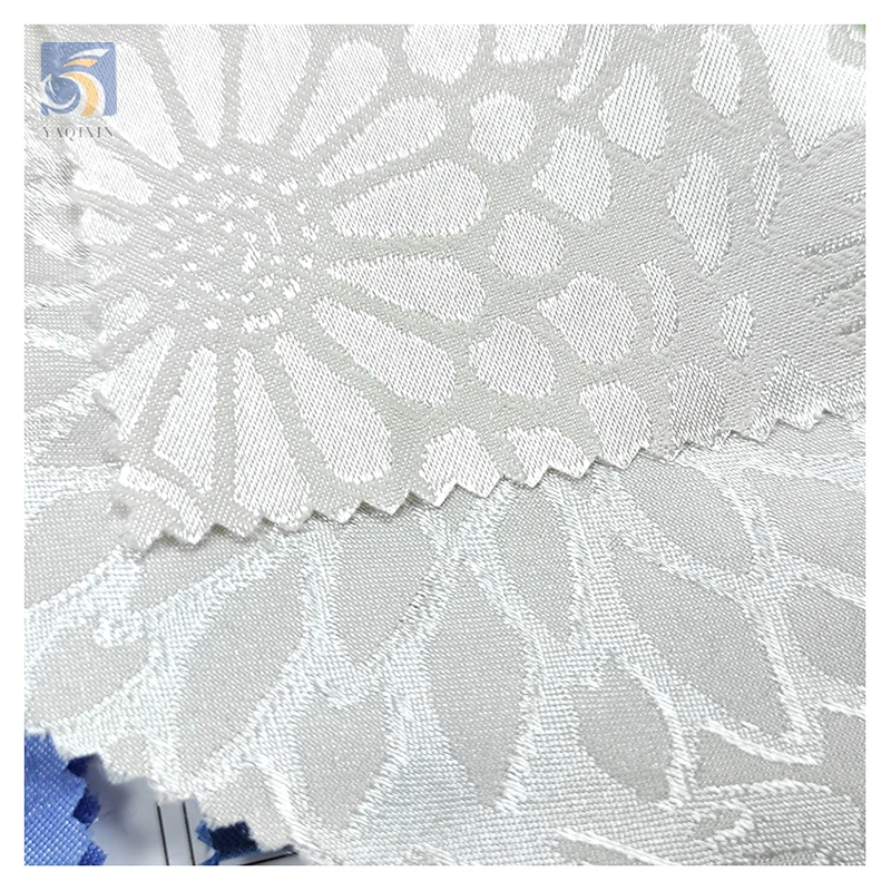 Low Moq 5Yards Sunflower Design 100Polyester Jacquard Fashion Satin Fabrics for Online Sale Sleepwear - 图片 5
