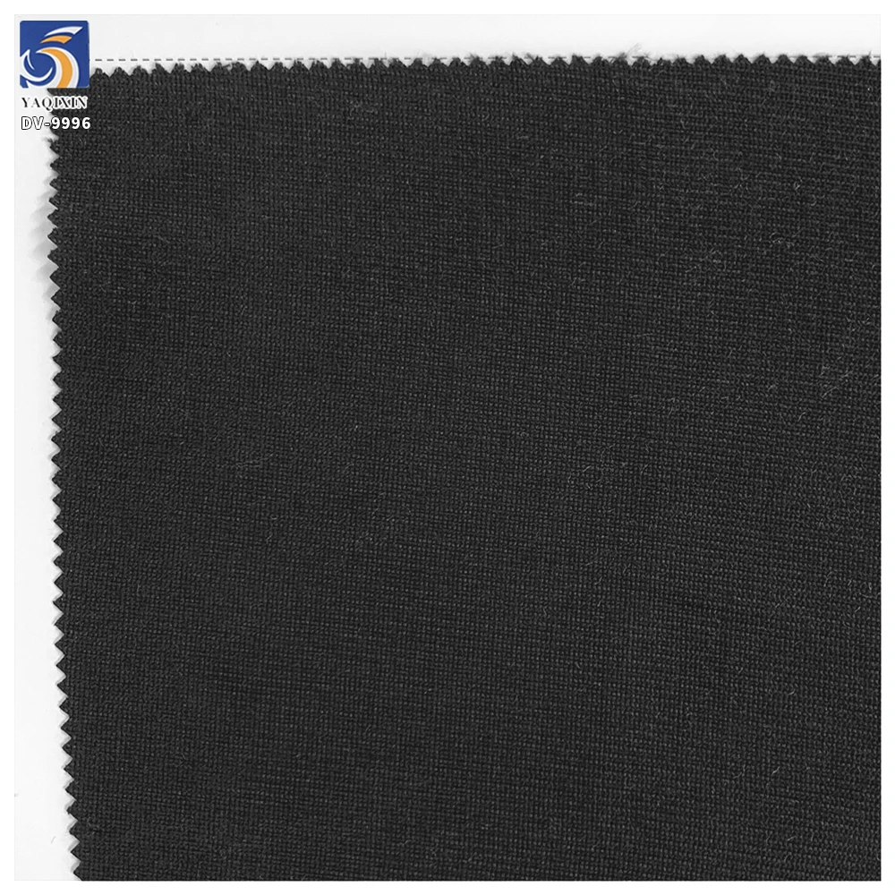 DV9996 255g Hot Selling Fashion Polyester Twill Black Suit Fabric 96% Polyester 4% Spandex Stretch Twill Fabric for Suit Pants - 图片 5