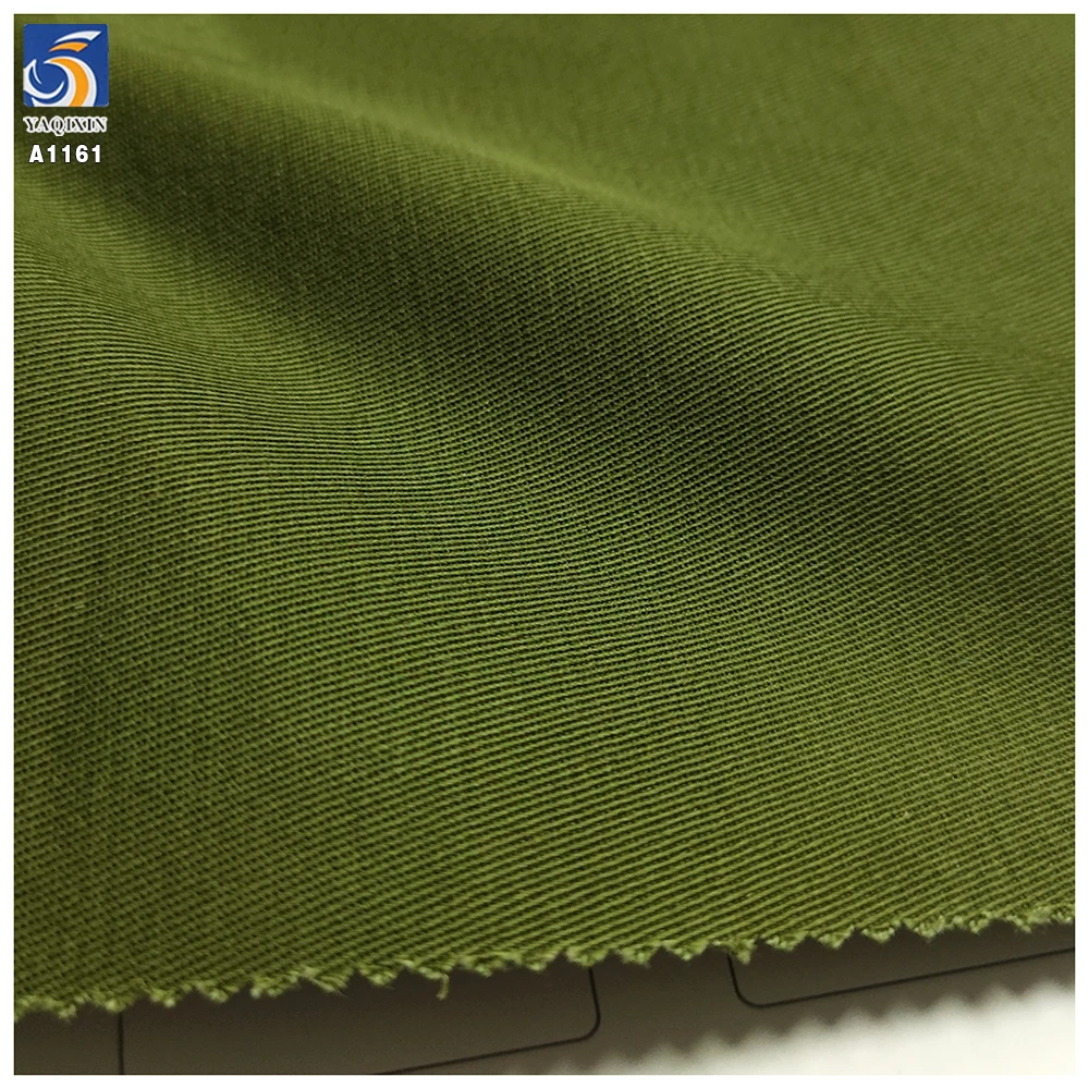 A1161 New 150cm Width 270gsm Super Soft Comfortable Cotton Fabric Anti-Static Woven Solid Twill 100% Cotton Fabric - 图片 6
