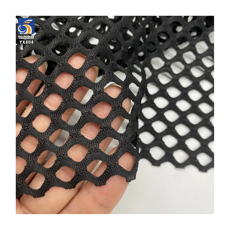 YX804 Summer 2026 Black 100% Nylon Mesh Beach Sun Protection Cardigan Sexy Hollow Mesh Net Fabric for Woman Sexy - 图片 4