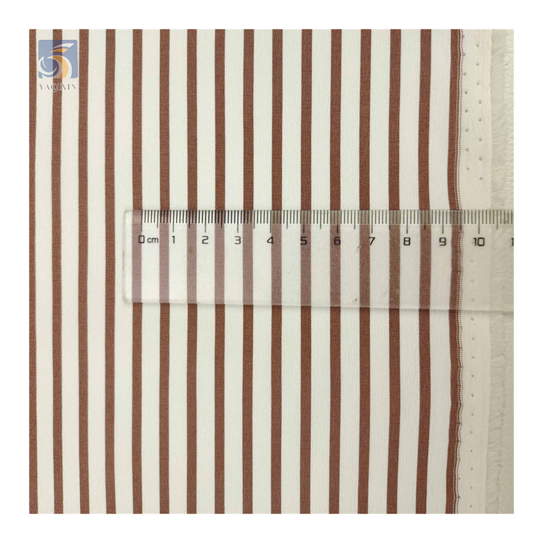 YLD025 High Quality 5mm Width Stretch Stripe Fabric Material Polyester Spandex Yarn Dyed Wrinkle Striped Fabric - 图片 4