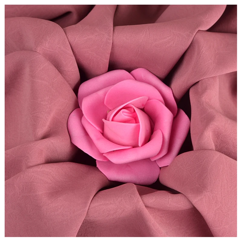 Beautiful French Dance Dress Hand-grabbed Flower Chiffon Crepe Fabric - 图片 5