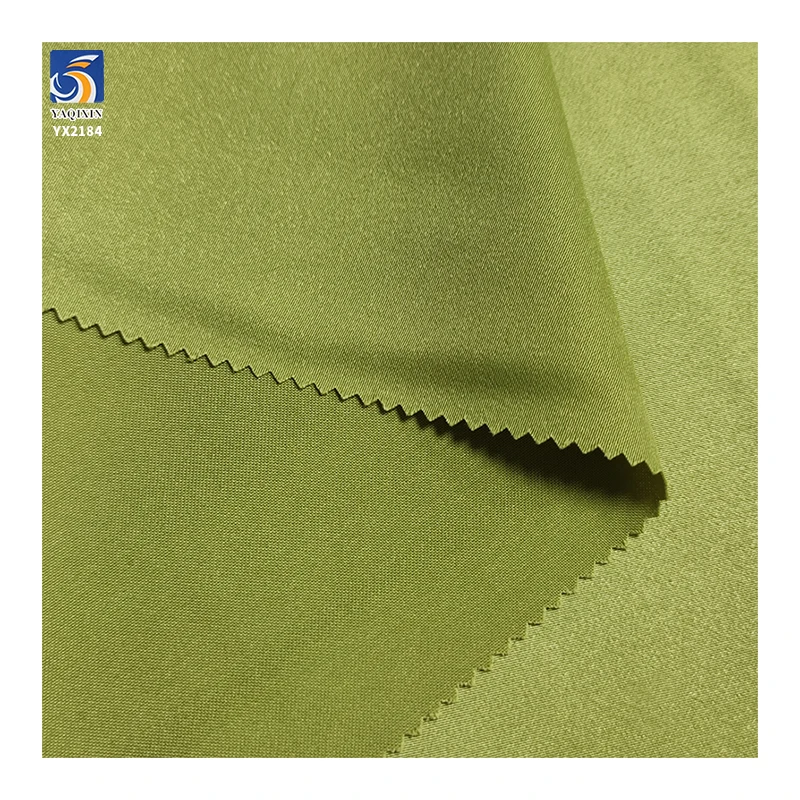 2025 Factory Supply Polyester 170gsm Cationic Faux Acetate Smooth Hand Satin Matte Camisole Dress Fabric - 图片 4