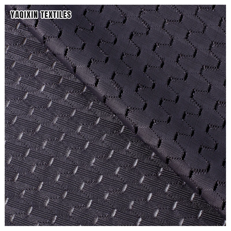 Cheap Polyester Spandex Stretch Mesh Fabric 180gsm Knitted Elastic Breathable Sportswear Basketball Mesh Vest Fabric - 图片 5