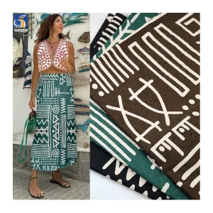 YHM003 Ethnic Symbols Logo Print Fabric 100% Cotton Printed Fabric Twill Samoan Tribal Print Fabric
