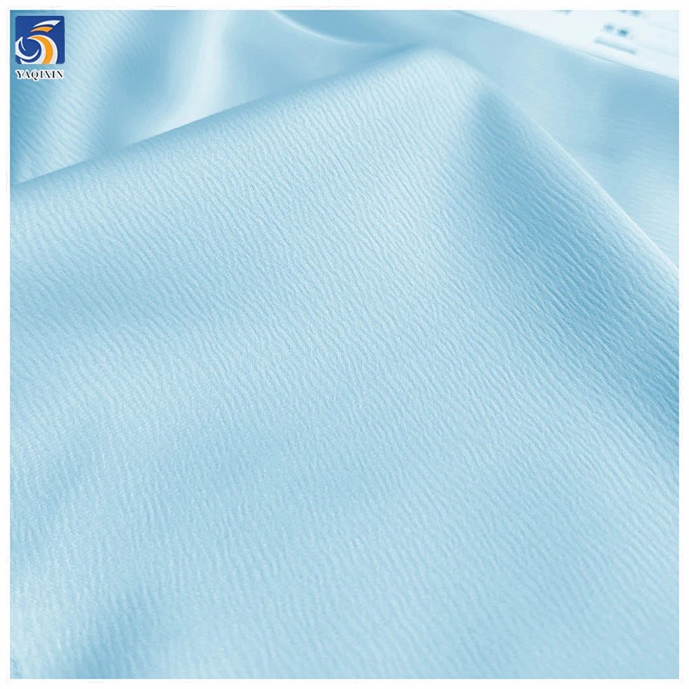 Eco-Friendly YX2063-4 Crepe Crinkle Satin Dress Fabric 210gsm Polyester Spandex Stretch for Sleepwear Skirts Garments - 图片 2