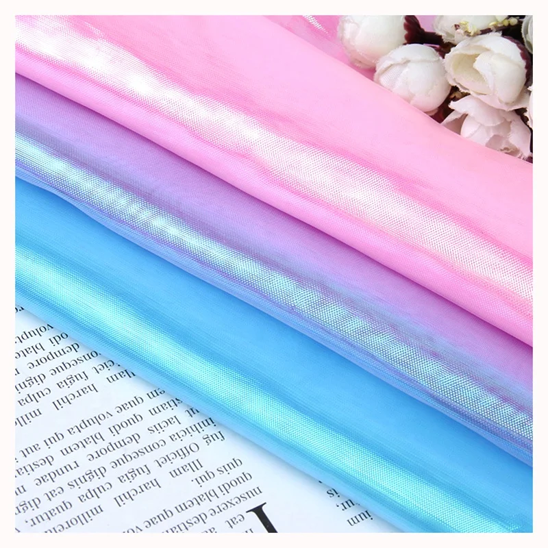 Wholesale Prices Solid Organza Fabric Transparent Glossy Liquid Organza Polyester Fabric for Wedding - 图片 6