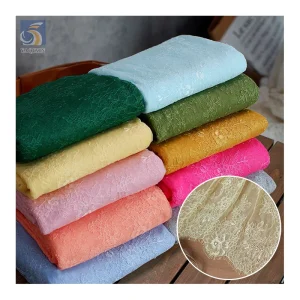 High Quality 100 Polyester No Stretch Soft Eyelash Lace Fabric 2025 New Arrival Lace French Fabric 1.5M*3M