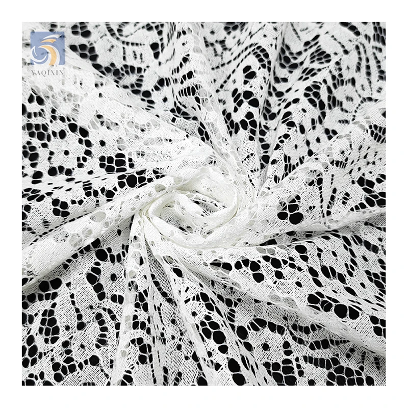 LST17 Manufacturer Low Price Elegant Chantilly Lace Fabric Custom Cheap Reasonable Price Bride Lace Fabric - 图片 4
