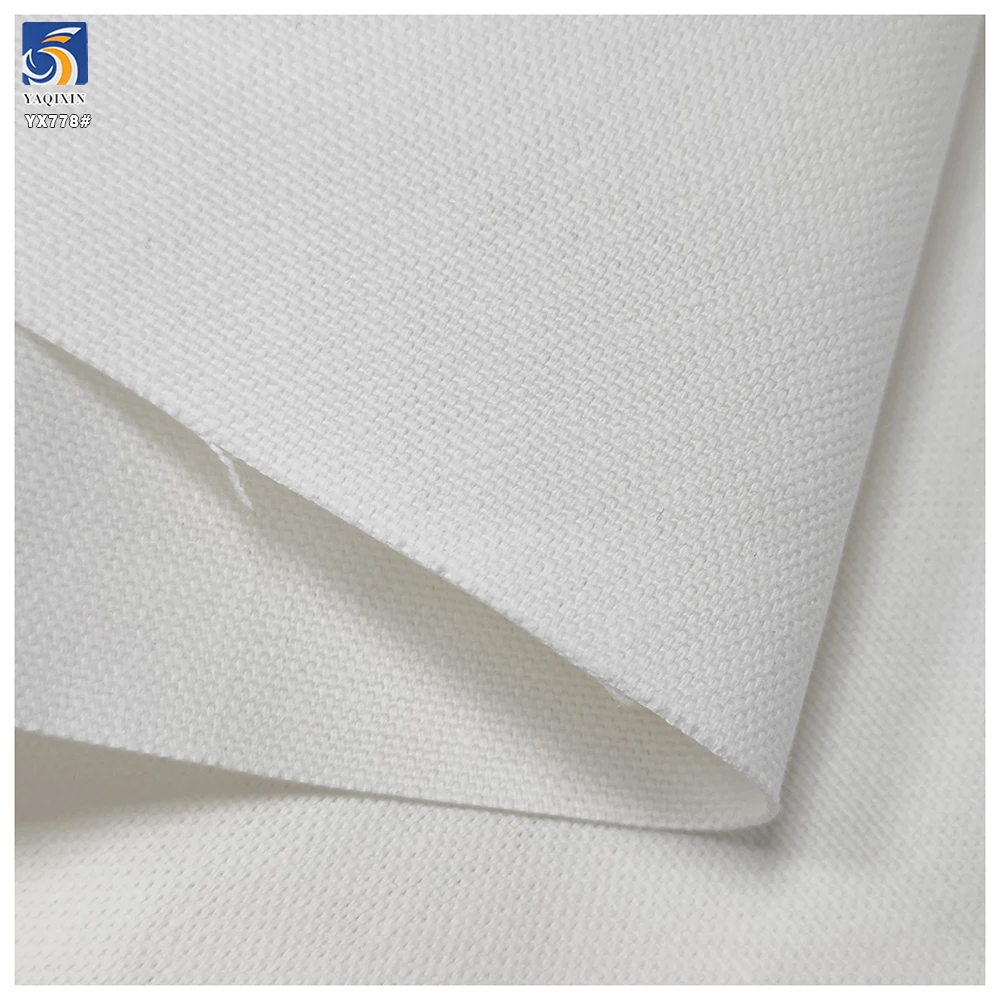 YX778 10*10S 280gsm 10 oz Wholesale Plain Woven 100 Cotton Canvas Fabric Breathable Cotton Fabric for Man's Shirts - 图片 3