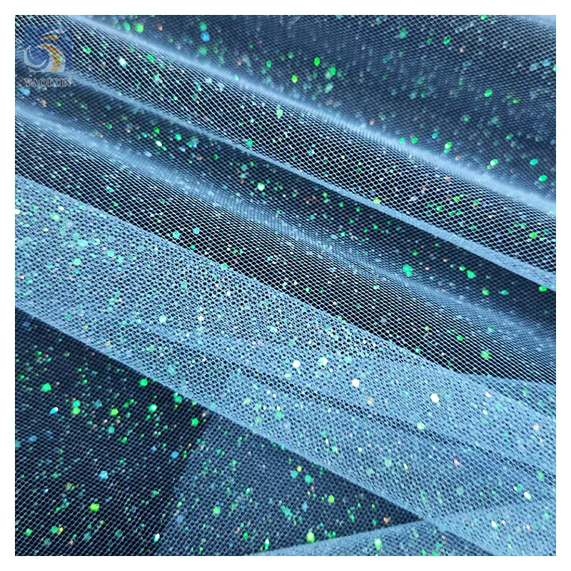 Ready-made Wholesale rainbow Sequins Glitter Dust Tulle Can Be Used for Wedding Dresses and DIY Decorations - 图片 4