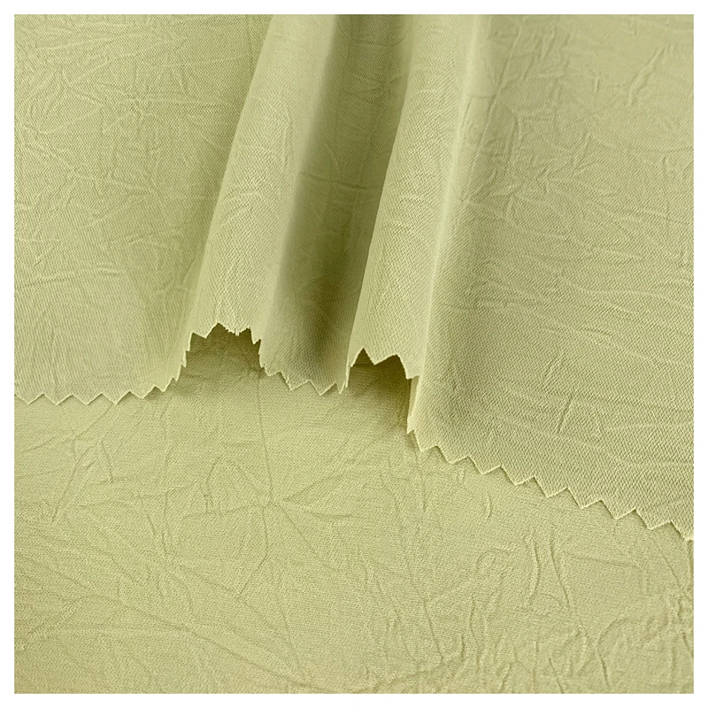 Beautiful French Dance Dress Hand-grabbed Flower Chiffon Crepe Fabric - 图片 6
