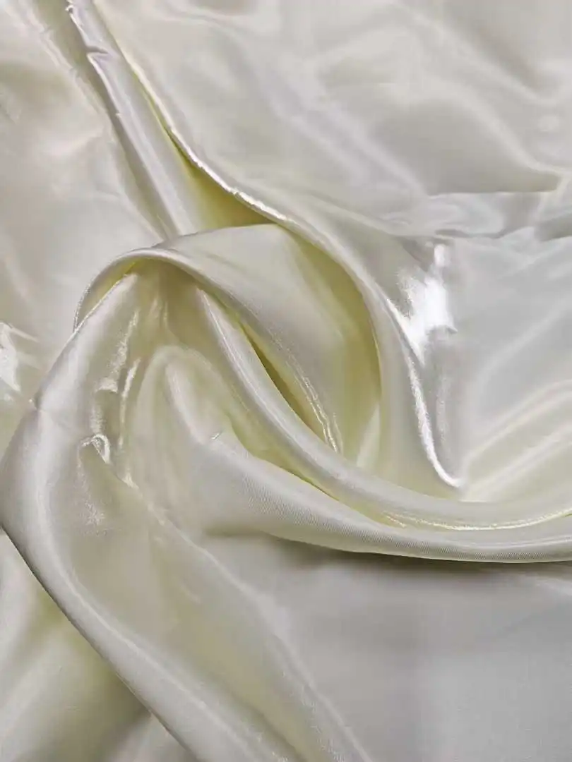 YX60 Luxury Shiny Metallic Reflective 100% Polyester Liquid Organza Satin Fabric Soft Satin Liquid Mikado Fabric - 图片 5