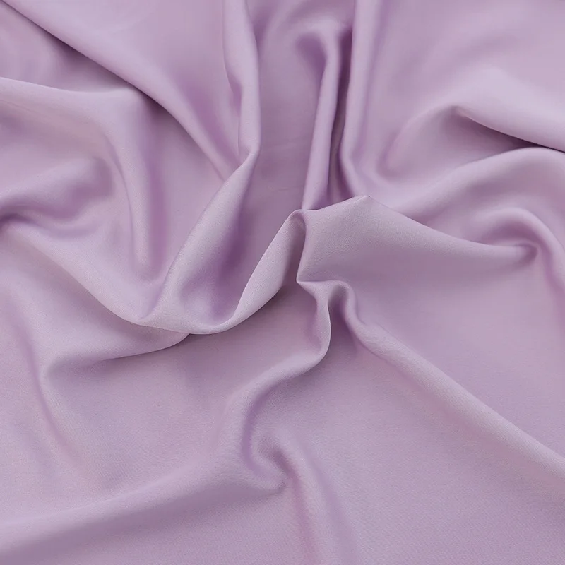 YX864 High Quality Density Soft Smooth and Silky Satin Fabric Ice Silk Fabric Polyester Spandex Stretch Satin for Dresses - 图片 4