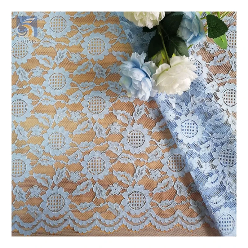 Custom Wholesale Price Lace Jacquard Fabric Textile Keqiao Blouse Dress Chantilly Lace Fabric for Ladies - 图片 4
