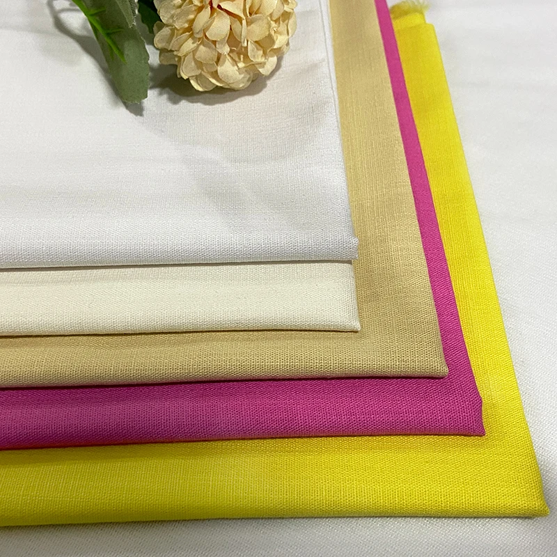 Guangzhou Fabric A2182 175gsm Cheap Cotton Spandex Stretch Like Slub Linen Cotton Fabric for Clothing Dress Casual - 图片 6