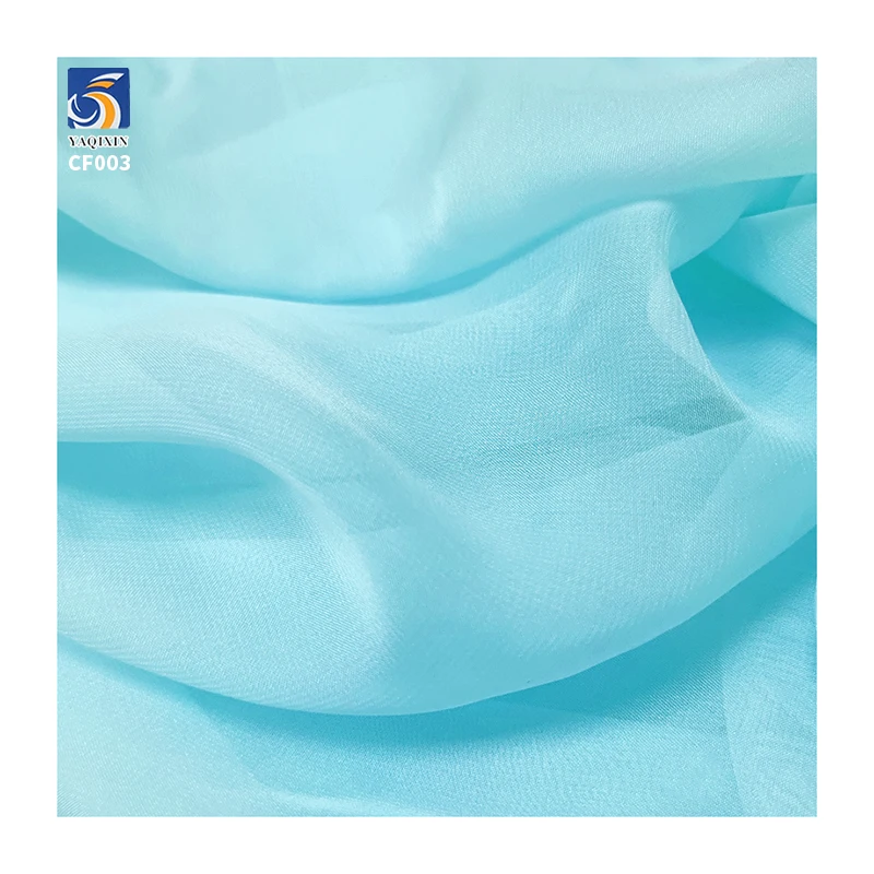 YX56# Premium Silky Soft 100% Polyester Pure Silk Chiffon Material Fabric for Wedding - 图片 6