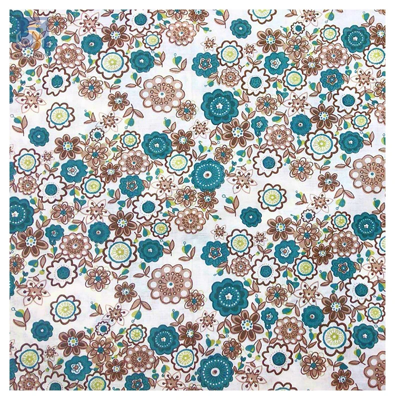 Tana Floral Pigment Print Fabric Lawn Cotton Floral Fabric for Dress Custom 100% Cotton Shirt Poplin Fabric Woven COMBED - 图片 6