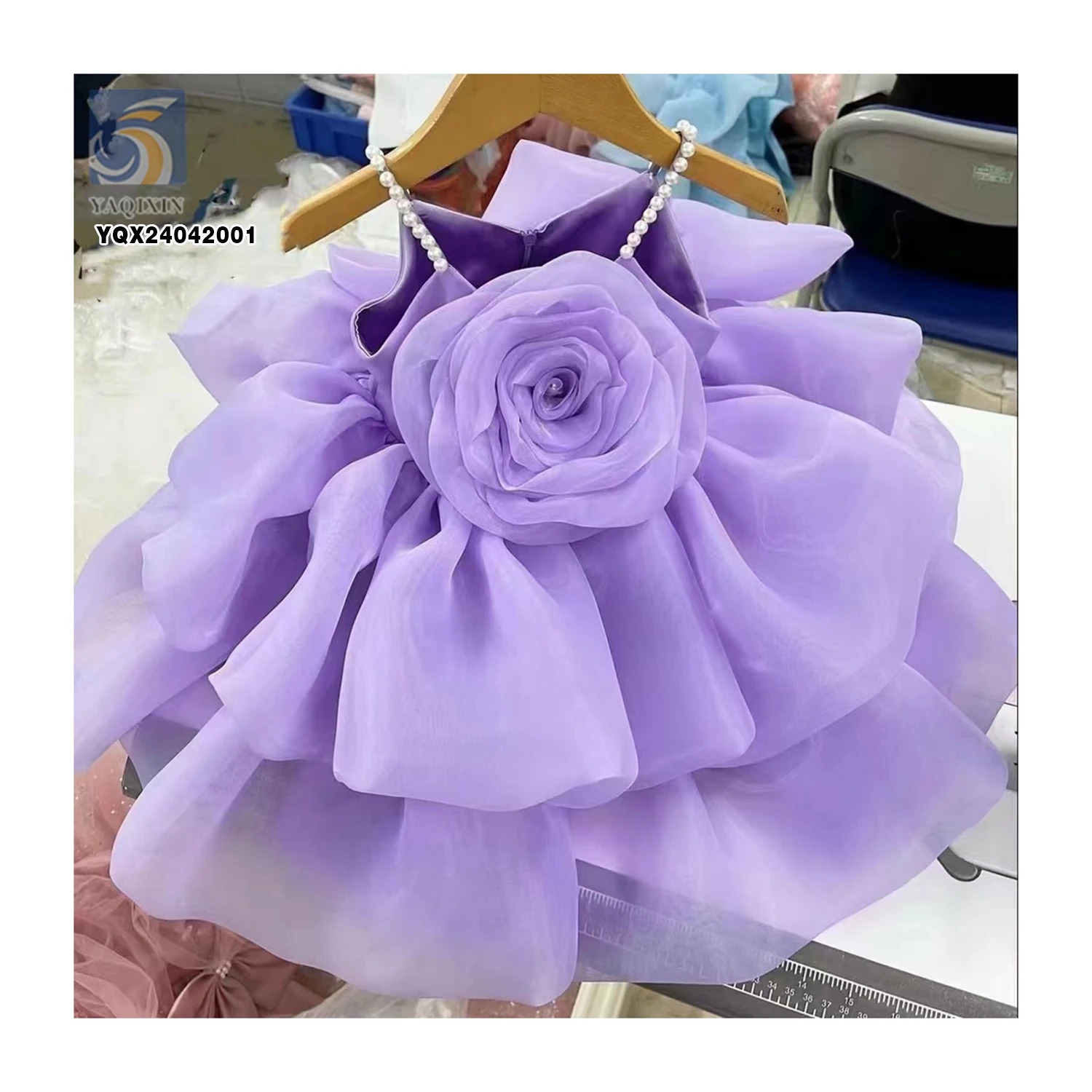 YS-003 Shiny Silk Crinkle Crepe Georgette Chiffon Organza Fabric for Making Dress 50gsm Pure Silk Crinkle Chiffon Fabric - 图片 5
