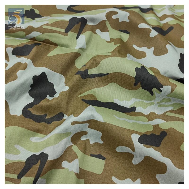 A265 Guangzhou Zhongda Fabric Market Stock Lot Cheap Cotton Polyester Nylon Material Camouflage Fabric by the Yards - 图片 3