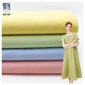 A2197 180gsm Plain Poplin Cotton Fabric for High-end Dress Fabric Polyester Cotton Poplin Fabric Priced by Meters