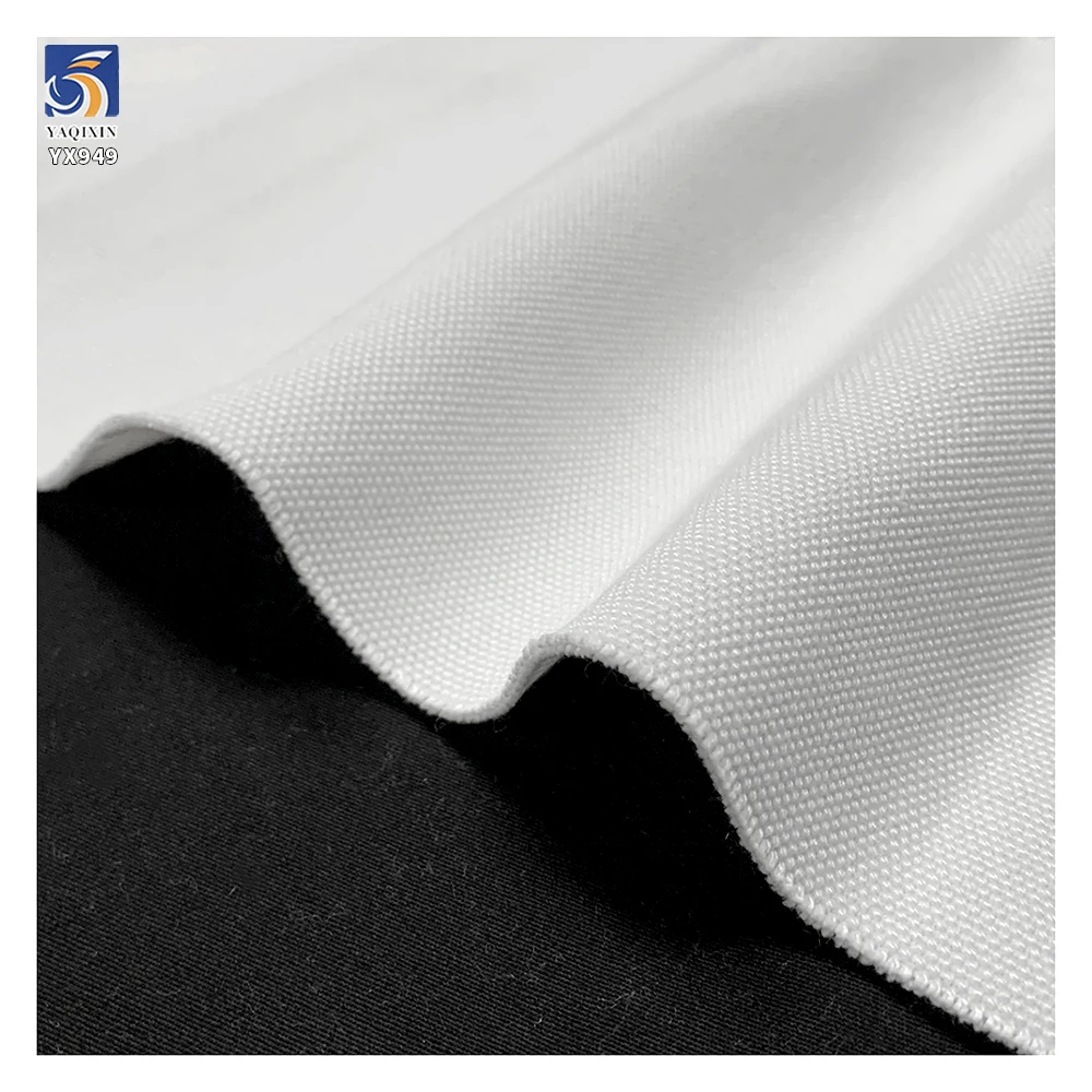 YX949-1 460g/m² Very Heavy Customized White Color Polyester Canvas Fabrics 16oz Bags Garments Clothing Canvas Fabric - 图片 3